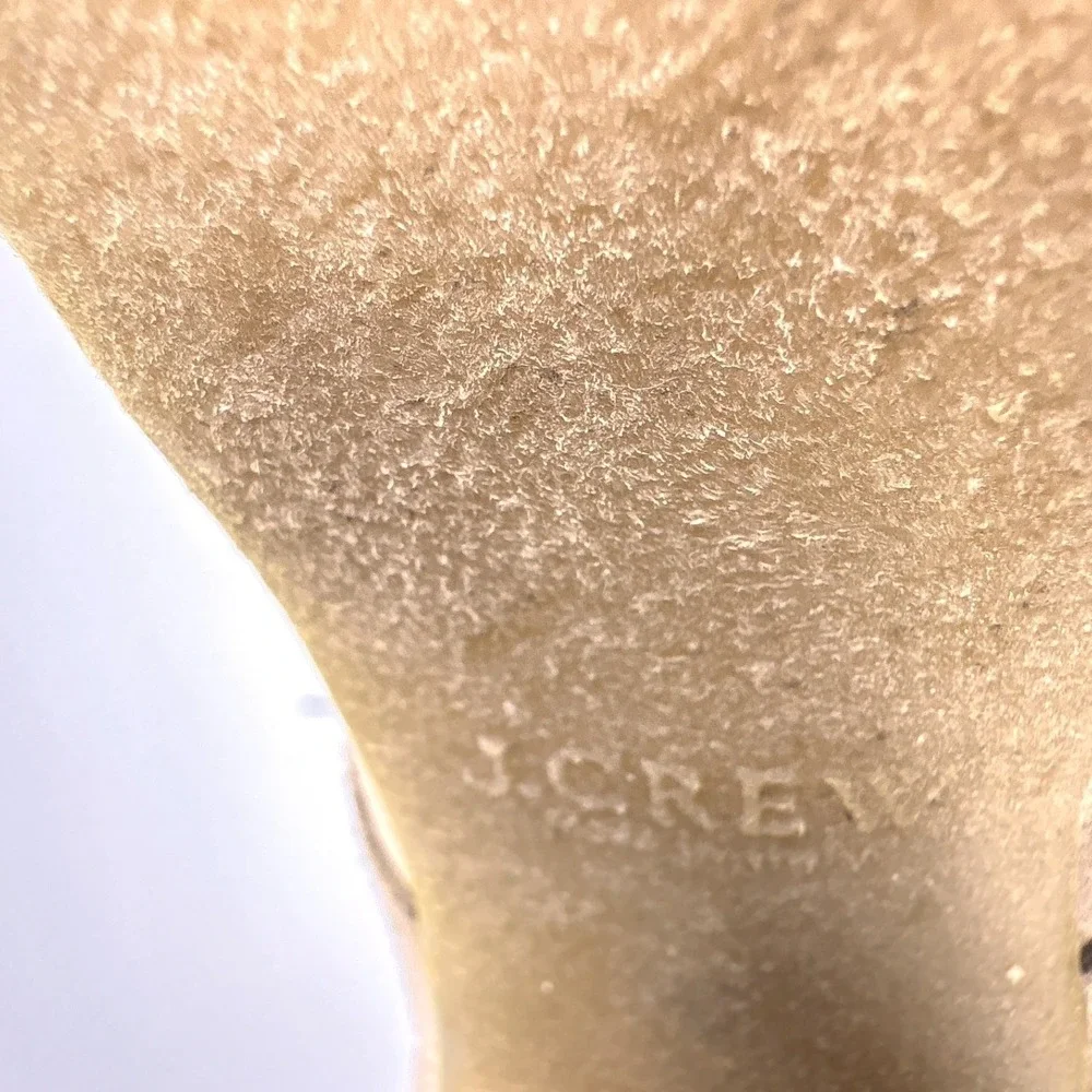 J Crew MacAlister Suede Bootie Womens Sz 7‎ Tan Beige Block Heel Chukka Desert